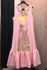 EMMAソフトアムンゼン(梨地織)パネルギャザードレス/ Original Design