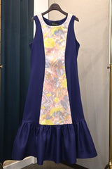 EMMAソフトアムンゼン(梨地織)パネルギャザードレス/ Original Design