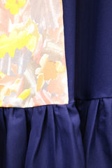 EMMAソフトアムンゼン(梨地織)パネルギャザードレス/ Original Design