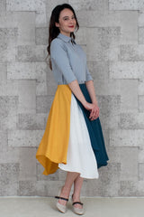 EMMAイレギュラーAiryスカート /100% Made in Japan