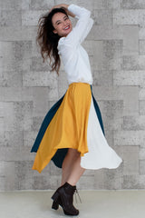 EMMAイレギュラーAiryスカート /100% Made in Japan