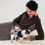 EMMAスエードタッチクラシカルVネック /100% Made in Japan