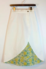 EMMAフラワージャガードデニムスカート /100% Made in Japan