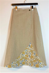 EMMAフラワージャガードデニムスカート /100% Made in Japan
