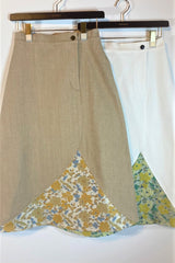 EMMAフラワージャガードデニムスカート /100% Made in Japan