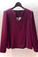 EMMAピーチ起毛ビルドアップブラウス /100% Made in Japan