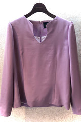 EMMAピーチ起毛ビルドアップブラウス /100% Made in Japan