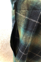 EMMAチェックサイドフレアスカート /100% Made in Japan