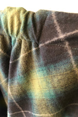 EMMAチェックサイドフレアスカート /100% Made in Japan