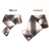 【チャリティーアイテム】チェックドッグマフラー